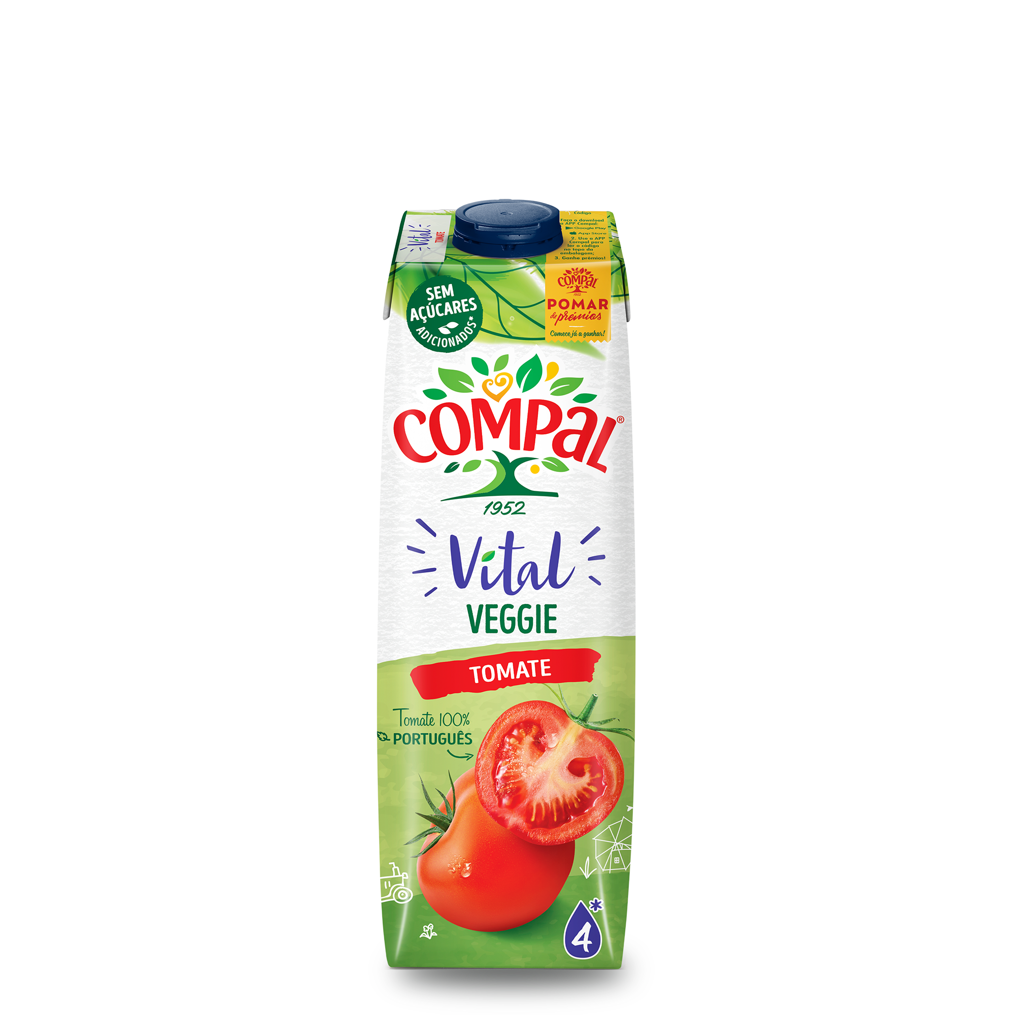 Compal Vital Veggie Tomate 1L